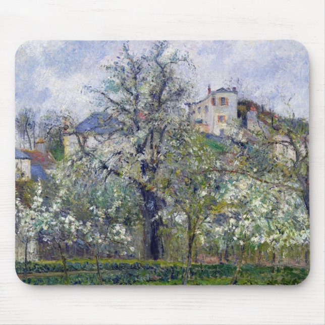 Camille Pissarro | The Vegetable Garden with Trees Mouse Mat (Front)