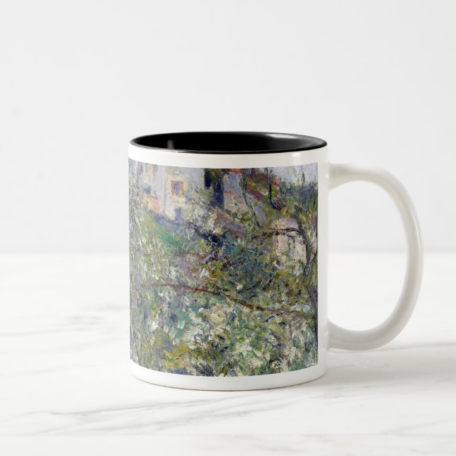 Camille Pissarro | The Vegetable Garden with Trees Two-Tone Coffee Mug (Right)