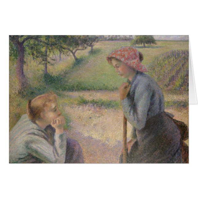 Camille Pissarro | Two Young Peasant Women (Front Horizontal)