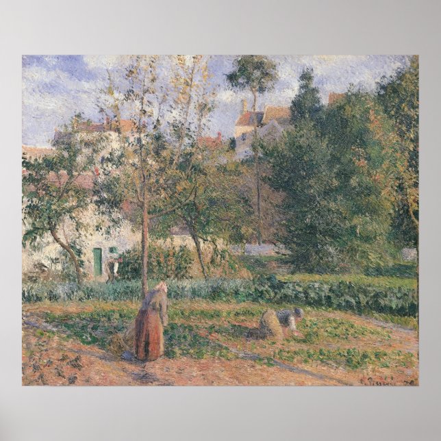 Camille Pissarro | Vegetable Garden at the Hermita Poster (Front)