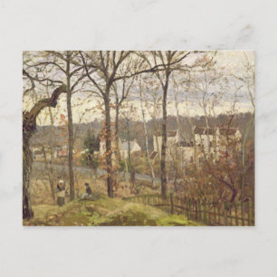 Camille Pissarro   Winter Landscape at Louvecienne Postcard