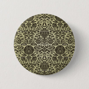 "Camille" Vintage Wall Paper 6 Cm Round Badge