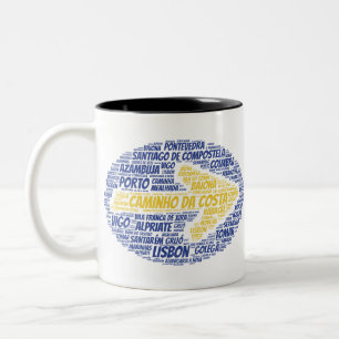 Caminho da Costa Word Art Two-Tone Coffee Mug
