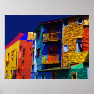 Caminito Buenos Aires by Ozborne Whilliamsson Poster