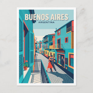 Caminito, La Boca, Buenos Aires Argentina Souvenir Postcard