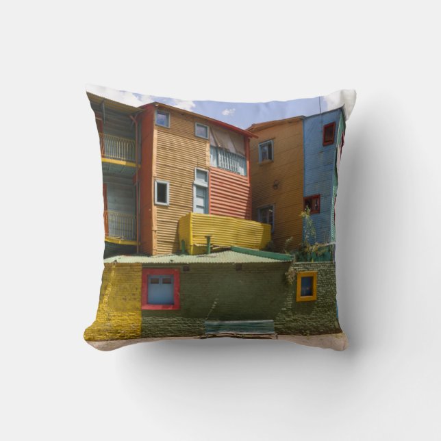 Caminito, La Boca, Buenos Aires Cushion (Front)