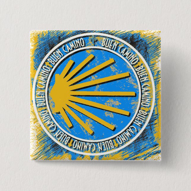 Camino de Santiago 15 Cm Square Badge (Front)