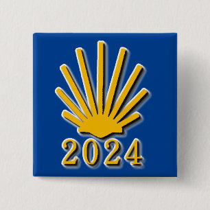 Camino de Santiago 2024 15 Cm Square Badge