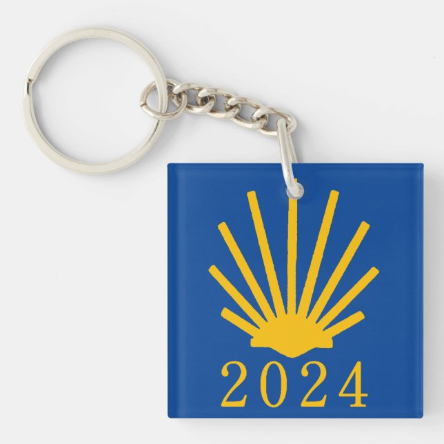 Camino de Santiago 2024 Key Ring (Front)