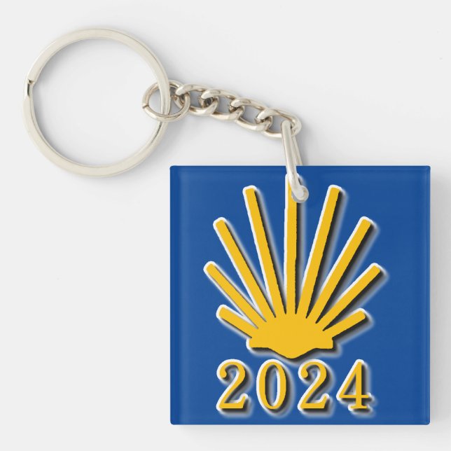 Camino de Santiago 2024 Key Ring (Front)