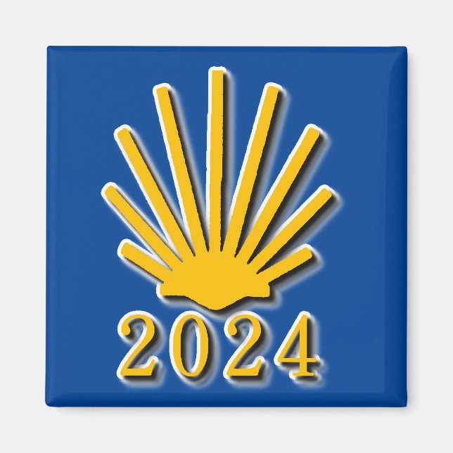 Camino de Santiago 2024 Magnet (Front)