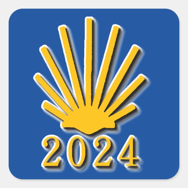 Camino de Santiago 2024 Square Sticker (Front)