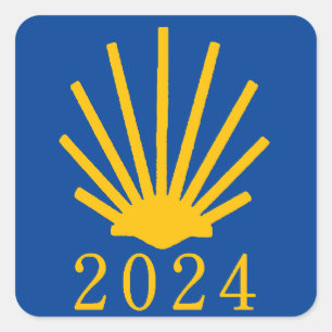 Camino de Santiago 2024 Square Sticker