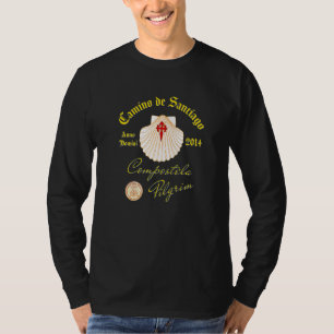 Camino de Santiago Anno Domini 2014 Scallop Shell T-Shirt