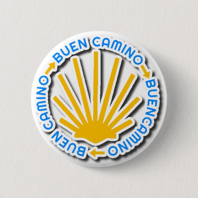 Camino de Santiago Buen Camino 6 Cm Round Badge (Front)
