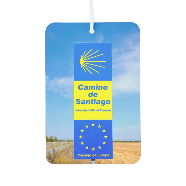 Camino de Santiago Car Air Freshener (Front)