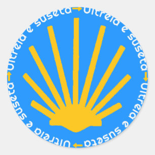 Camino de Santiago Classic Round Sticker