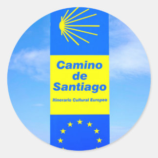 Camino de Santiago Classic Round Sticker