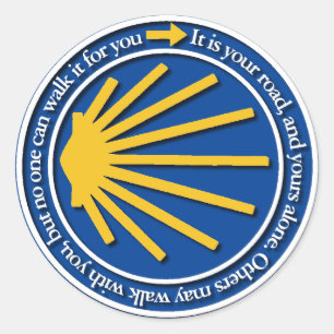 Camino de Santiago Classic Round Sticker