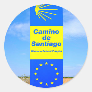 Camino de Santiago Classic Round Sticker