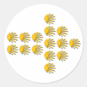 Camino de Santiago Classic Round Sticker