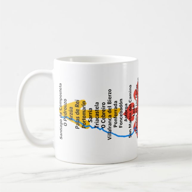 Camino de Santiago Coffee Mug (Left)
