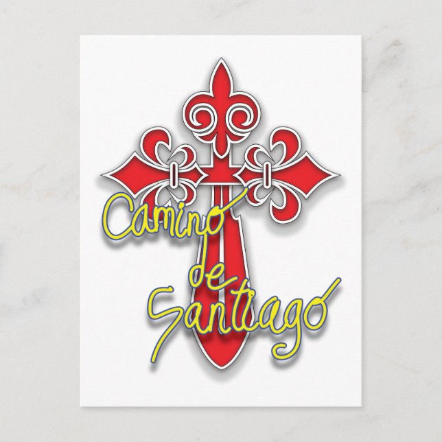 Camino de Santiago Cross Postcard (Front)