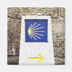 Camino de santiago Directional Sign Magnet