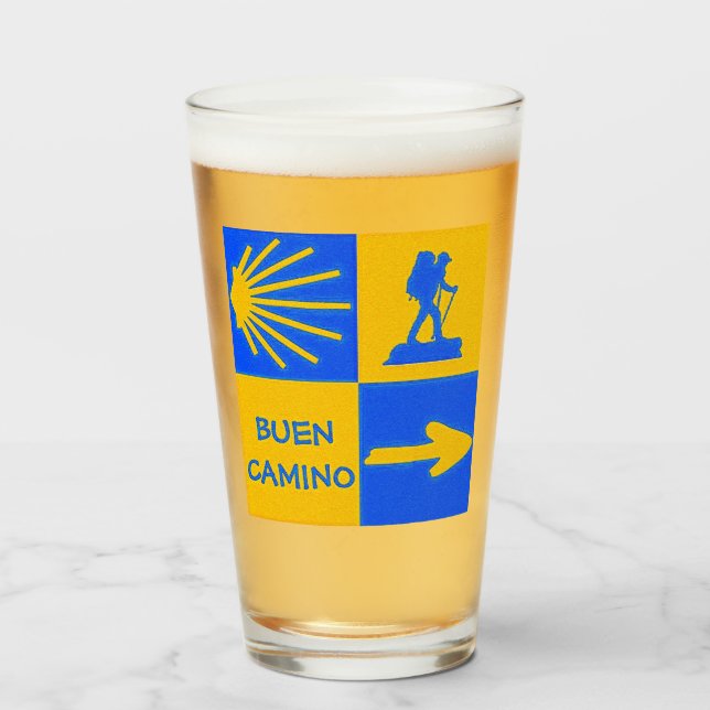 Camino de Santiago Glass (Front Filled)