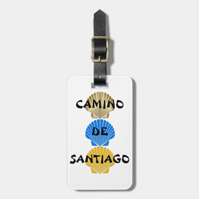 Camino de Santiago Luggage Tag (Front Vertical)