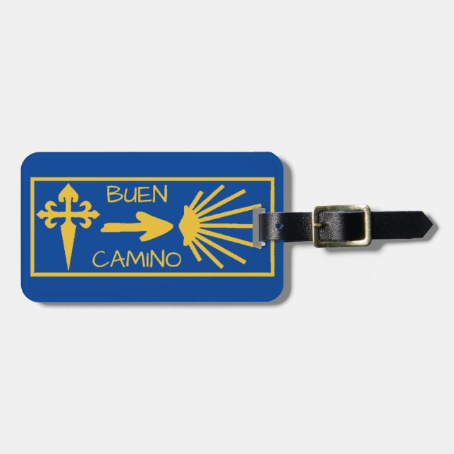 Camino de Santiago Luggage Tag (Front Horizontal)