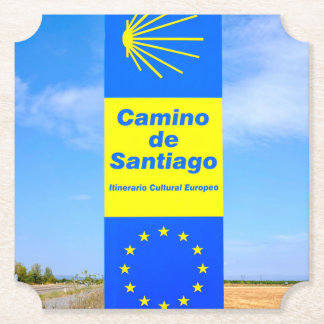 Camino de Santiago Paper Coaster