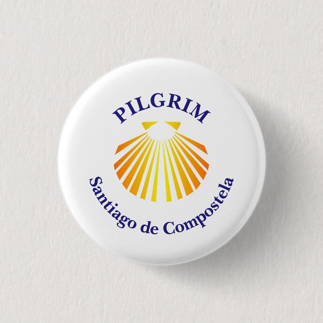 Camino de Santiago Pilgrim 3 Cm Round Badge (Front)