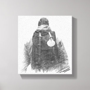 Camino de Santiago Pilgrim Canvas Print