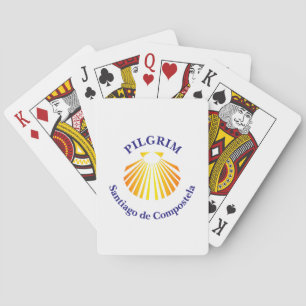 Camino de Santiago pilgrim Playing Cards