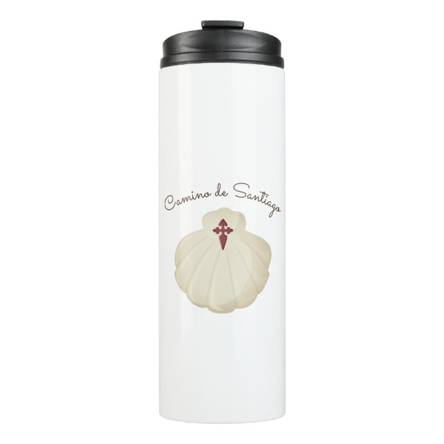 Camino de Santiago Pilgrimage Thermal Tumbler (Front)