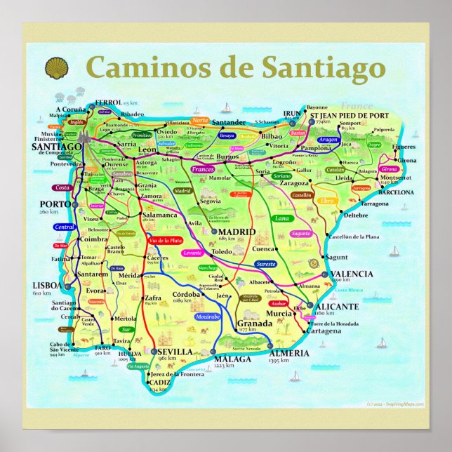 Camino de Santiago Poster (Front)