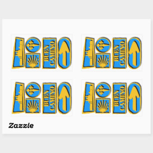 Camino de Santiago Rectangular Sticker