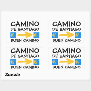 Camino de Santiago Rectangular Sticker