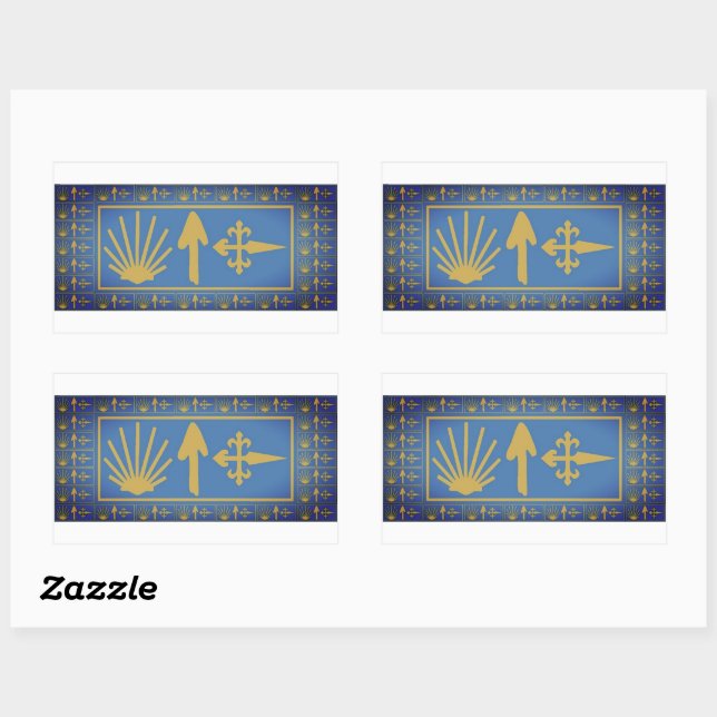 Camino de Santiago Rectangular Sticker (Sheet)