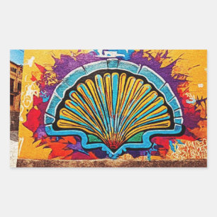 Camino de Santiago Rectangular Sticker