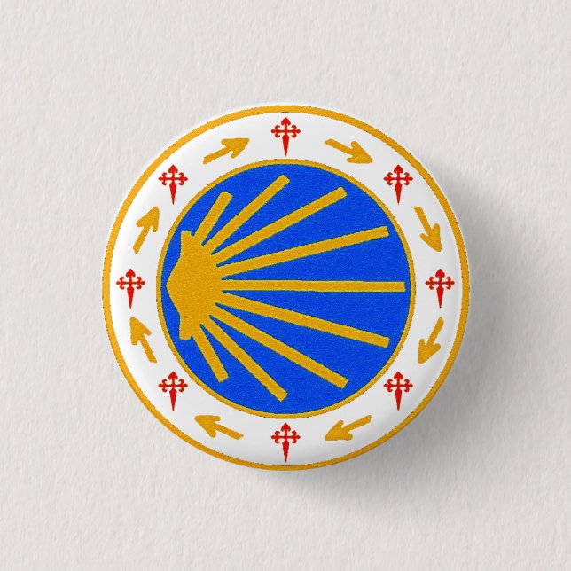 Camino de Santiago Round Badge (Front)