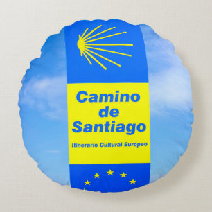 Camino de Santiago Round Cushion