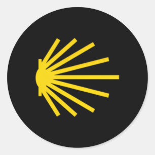 Camino De Santiago Scallop Shell Trail Symbol Pock Classic Round Sticker