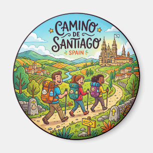 Camino de Santiago Spain Magnet