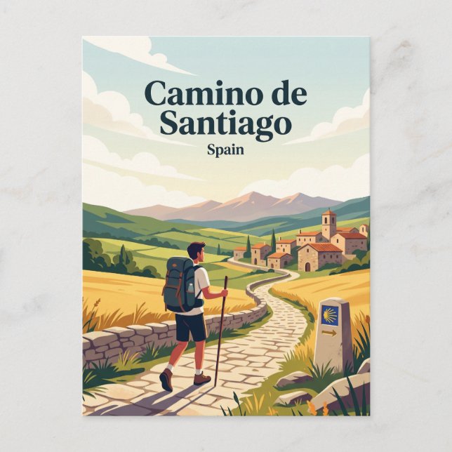 Camino de Santiago Spain Postcard (Front)