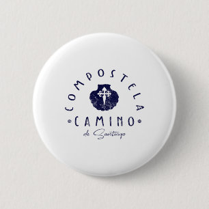 Camino De Santiago Spain Scallop Shell St James Hi 6 Cm Round Badge