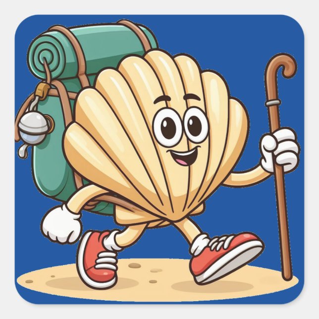 Camino de Santiago Square Sticker (Front)