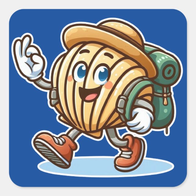Camino de Santiago Square Sticker (Front)
