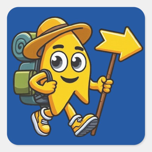 Camino de Santiago Square Sticker (Front)